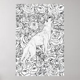 Intelligent Wolf Poster