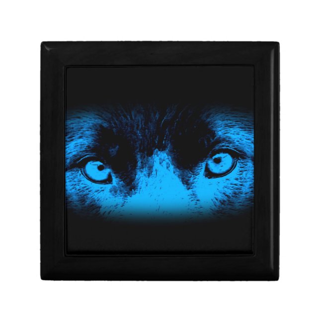 Intense Animal Eyes Art Jewelry Box (Front)