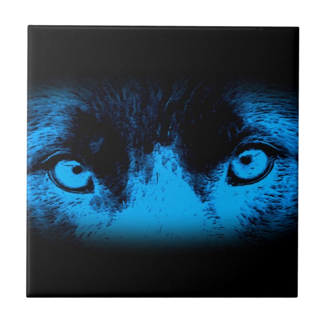 Intense Animal Eyes Art Tile (Front)