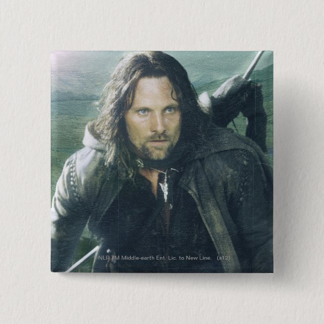 Intense Aragorn Button (Front)