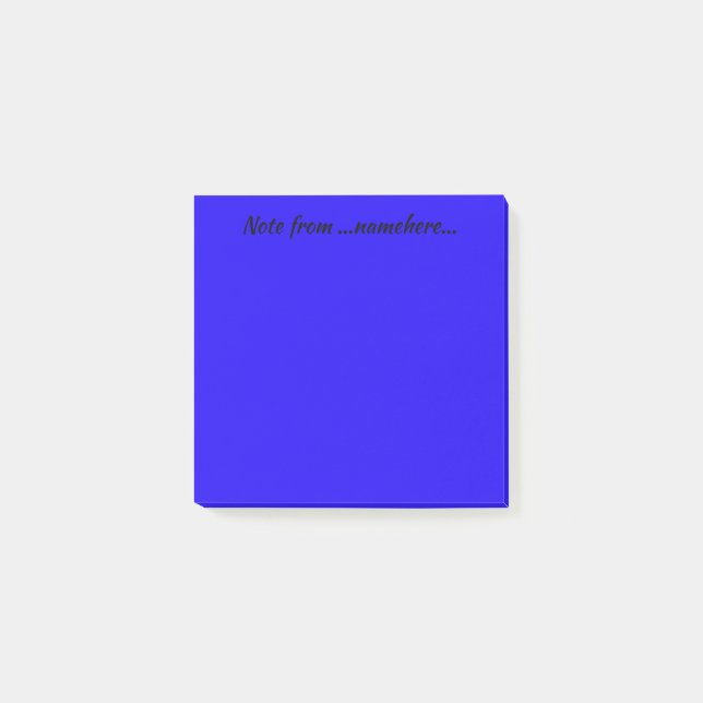 Intense Blue/Indigo Post-it Notes (Front)
