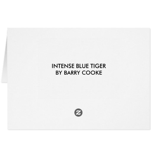 INTENSE BLUE TIGER (Back Horizontal)