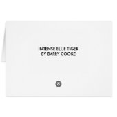 INTENSE BLUE TIGER CARDS (Back Horizontal)