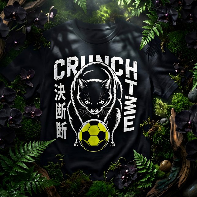 Intense Crunch Time Cat - Game Day Style T-Shirt (Creator Uploaded)