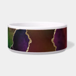 Intense Dark Agate | Moody Rainbow Jewel Tone Bowl<br><div class="desc">Sophisticated magical mysticism of the natural organic agate stone featuring beautiful ebbs and flows of metallic veins and fluid watercolor marbling texture. The conceptual modern abstract aesthetic brings a luxurious mystique to add a perfect pop of color and personal style. Also transferable to school/office supplies or decor for an easy...</div>