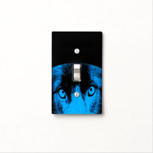 Intense Dog Eyes Animal Art Light Switch Cover