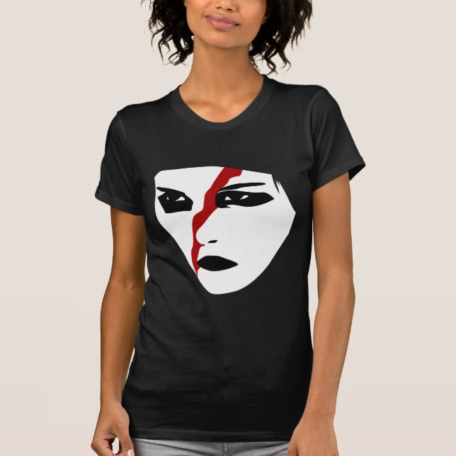 Intense facepaint with Red Slash T-Shirt (Front)