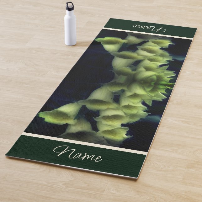 Intense Foxglove Flowers Personalized Yoga Mat (In Situ)
