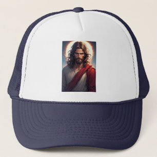 Intense Jesus Christ Christian Trucker Hat