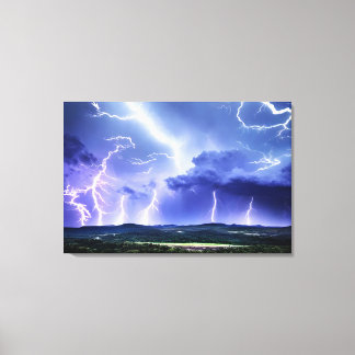 Intense Nature | Lightning Storm Canvas Print