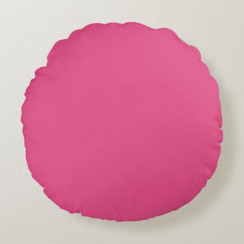 Intense Pink Round Pillow