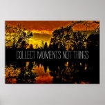 Intense Reflection Sunset Photography Quote Poster at Zazzle