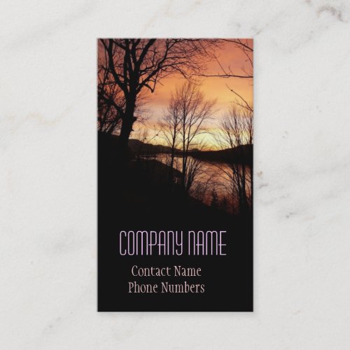 Intense Sunset Business Card