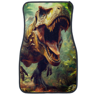Intense T Rex Jungle Charge Car Floor Mat