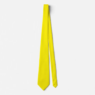 Intensely Brilliant Yellow Color Neck Tie