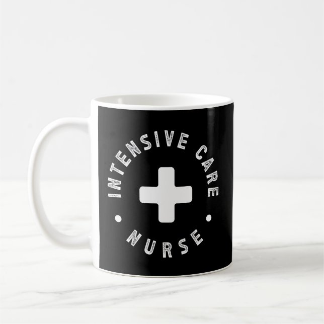 Intensive Care Unit Nurse Icu Nurse Icu Nursing Coffee Mug (Left)