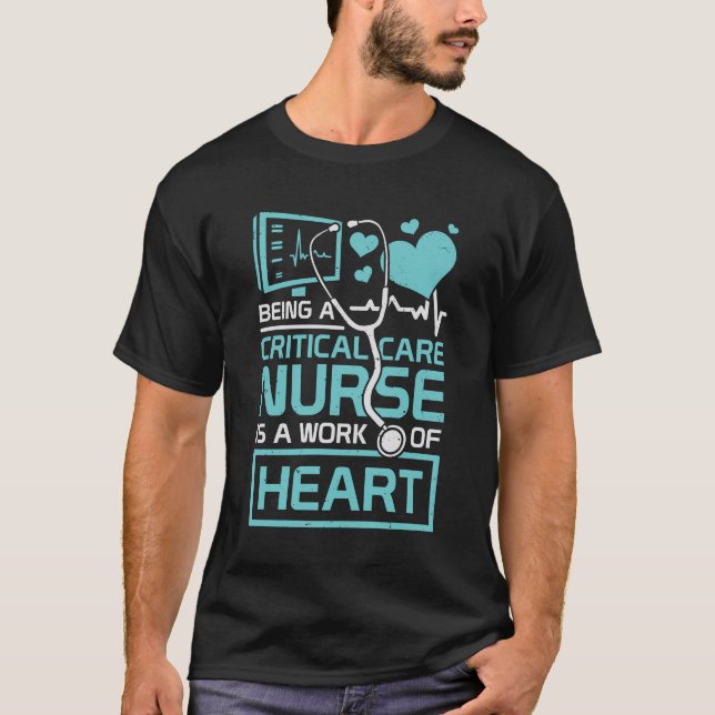 Intensive Critical Care Nurse Gift T-Shirt (Front)