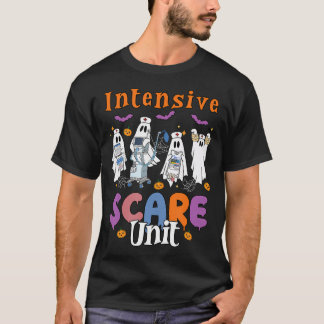 Intensive Scare Unit Icu Boo Crew Funny Nicu Picu  T-Shirt