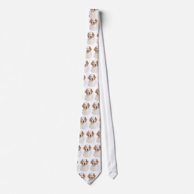 Intent - Clumber Spaniel tie (Front)