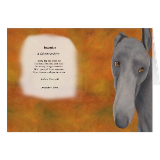 Intention - A difference in degree - card (Front Horizontal)