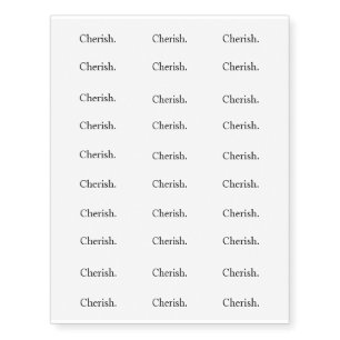 Intention "Cherish" Temporary Tattoos