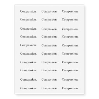 Intention "Compassion" Temporary Tattoos