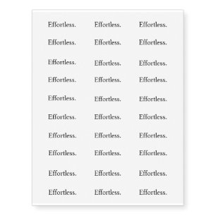 Intention "Effortless" Temporary Tattoos