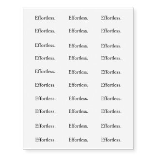 Intention "Effortless" Temporary Tattoos