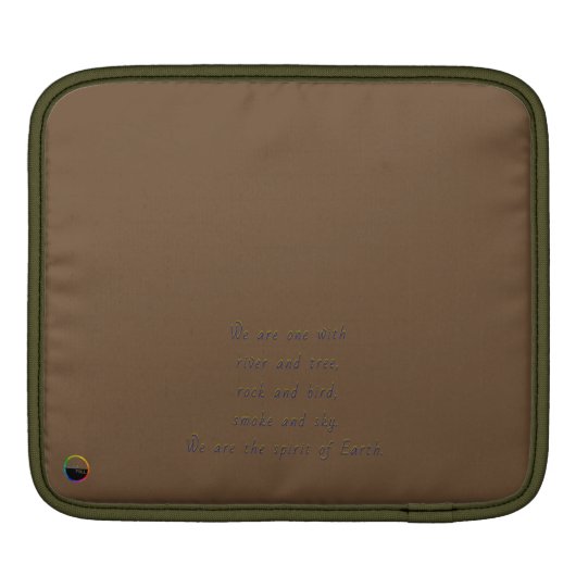 Intention iPad Sleeve (Back)