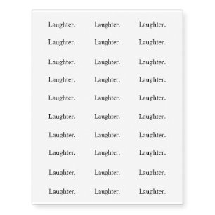 Intention "Laughter" Temporary Tattoos