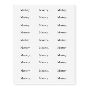 Intention "Mastery" Temporary Tattoos