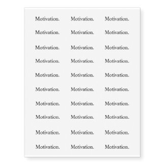 Intention "Motivation" Temporary Tattoos