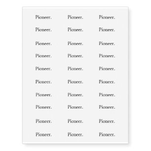 Intention "Pioneer" Temporary Tattoos