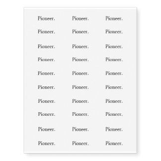 Intention "Pioneer" Temporary Tattoos