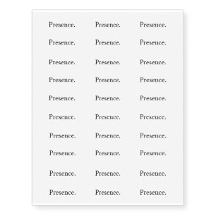 Intention "Presence" Temporary Tattoos