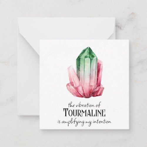  Intention Tourmaline AP64 Flat Note Card