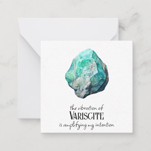  Intention Tourmaline AP64 Flat Note Card