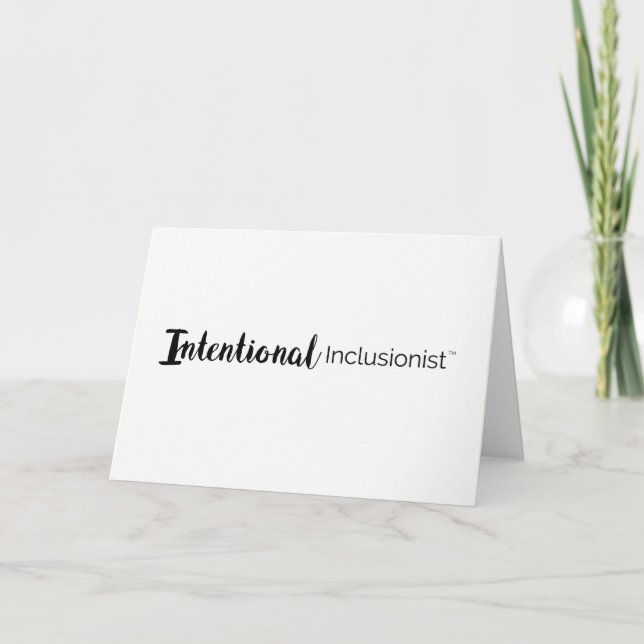 Intentional Inclusionist Thank You Card (Front)