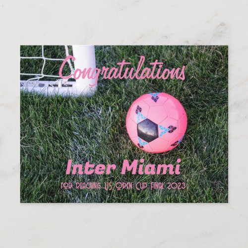 Inter Miami Congratulations Postcard