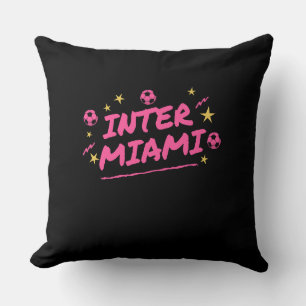 Inter Miami messi Throw Pillow