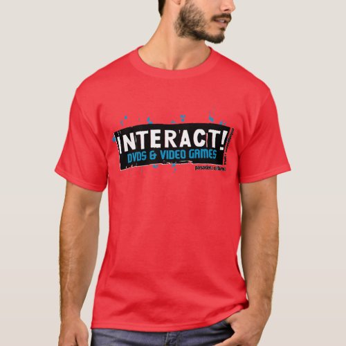 Interact White Over Turquoise T_Shirt