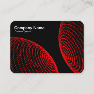 Interacted Spheres - Red lights Business Card