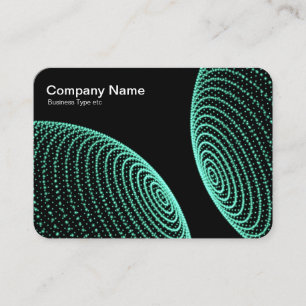 Interacted Spheres - Turquoise lights Business Card