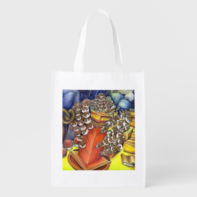 Interaction of Space and Commerce Grocery Bag (Front)