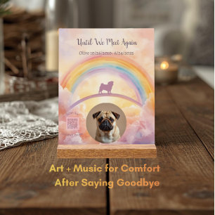 Interactive Pet Memorial Acrylic Plaque Sign