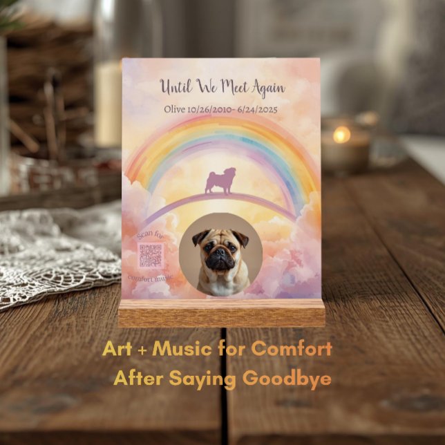 Interactive Pet Memorial Acrylic Plaque Sign (Creator Uploaded)