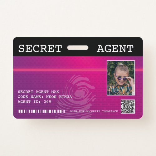 Interactive Secret Agent Spy Badge _ Pink