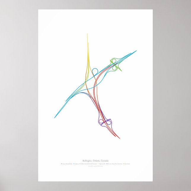 Interchange Choreography: Burlington, ON, CA Poster (Front)