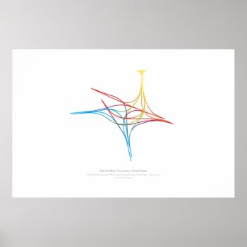 Interchange Choreography: East Hartford  Ct  Us Poster by creativ82 at Zazzle