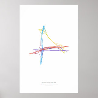 Interchange Choreography: Fort Worth, TX, US Poster